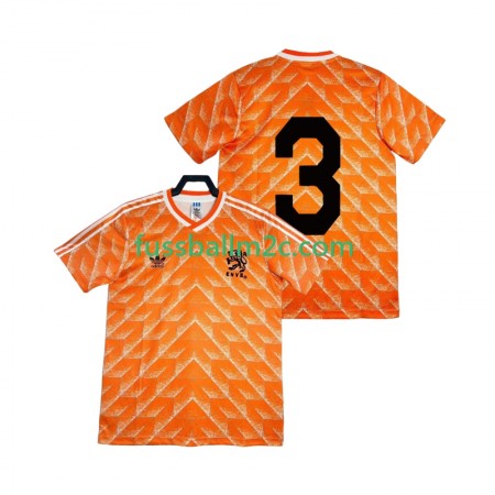 Fußballtrikots Niederlande 3 Retro Heim Trikotsatz 1988